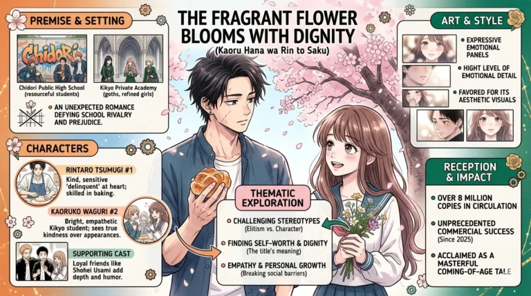 the fragrant flower blooms with dignity manga